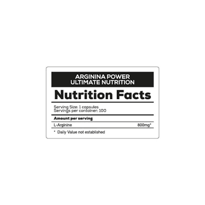 ARGININE POWER ULTIMATE NUTRITION